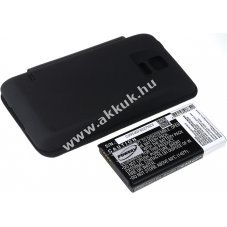 Helyettest akku Samsung SM-G900S + Flip Cover
