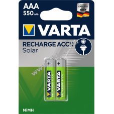 Varta akku Solar HR3 AAA-Micro 550 mAh 2db/csomag