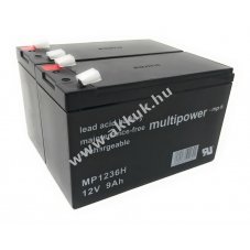 Powery lom akku MP1236H kompatibilis UPS APC RBC48 12V 9Ah (7,2Ah/7Ah is)