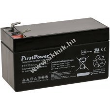FirstPower lom zsels akku FP1212 12V 1,2Ah VDS-minstssel helyettesti Panasonic LC-R121R3PG