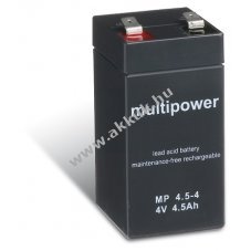 Helyettest akku digitlis mrleg (Multipower) tpus MP4,5-4