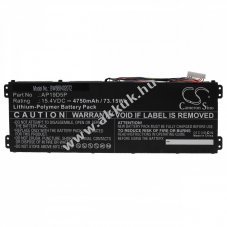 Helyettest akku Acer ConceptD 3 Cn315-72g-70p5 tpus AP19D5P 4750mAh