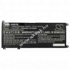 Helyettes�t� akku Dell Inspiron 13 7577, 3500mAh