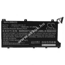 Helyettest akku Huawei MateBook D HB4692J5ECW-31 tpus 15 3600mAh
