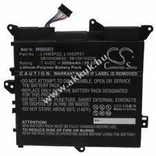 Helyettest akku Lenovo Yoga 300-11IBR tpus L14M2P22, 3950mAh