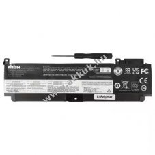 Helyettest akku Lenovo ThinkPad T470s wie 01AV405, Li-Polymer, 11.4V, 1000mAh