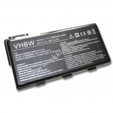 Helyettes�t� akku MSI t�pus BTY-L74, BTY-L75 6600mAh
