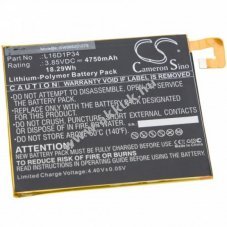 Helyettest akku Lenovo Tab4 8 tpus L16D1P34, 4750mAh