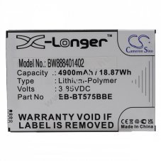 Helyettest akku Samsung Galaxy Tab Active 3 tpus EB-BT575BBE 4900mAh