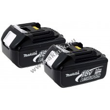 2db Eredeti akku szersz�mg�p Makita t�pus BL1830 3000mAh  (2db-os szett)