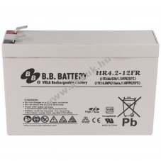 lom akku 12V 4Ah B.B. Battery HR4.2-12FR csatlakoz: F2