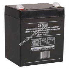 EMOS lom akku 12V 5Ah tpus model E 12 50 csatlakoz F2