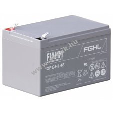 lom akku 12V 12Ah FIAMM tpus 12FGHL48 F2 nagy kistram FV0 tzll hz (lettartam: 10v)