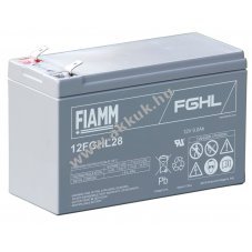 lom akku 12V 7,2Ah FIAMM tpus 12FGHL28 nagy kistram FV0 tzll hz (lettartam: 10v)