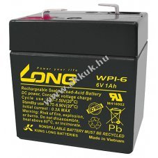 lom akku Long Kung Long tpus WP1-6 6V 1Ah csatlakoz: F1