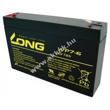 lom akku Long Kung Long tpus WP7-6 6V 7Ah csatlakoz: F1