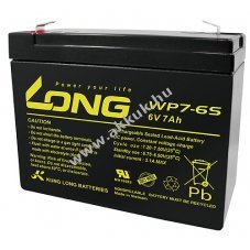 lom akku Long Kung Long tpus WP7-6S 6V 7Ah csatlakoz: F1