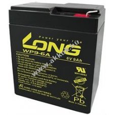 lom akku Long Kung Long tpus WP9-6A 6V 9Ah csatlakoz: F1