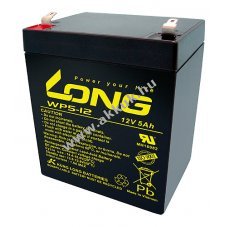 lom akku Long Kung Long tpus WP5-12 csatl. F2 12V 5Ah