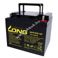 lom akku Long Kung Long tpus WP45-12 Vds minstssel 12V 45Ah csatlakoz: M6