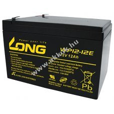 lom akku Long Kung Long tpus WP12-12E ciklusll, ciklikus 12V 12Ah csatlakoz: F2