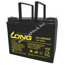 lom akku Long Kung Long tpus U1-36NE ciklusll, ciklikus 12V 36Ah csatlakoz: M6