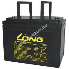 lom akku Long Kung Long tpus KPH75-12NE ciklusll, ciklikus 12V 75Ah csatlakoz: M6