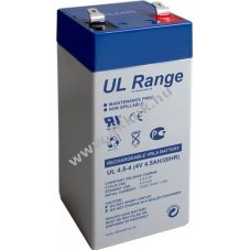 Ultracell 4V 4,5Ah UL4.5-4 csatlakoz:F1