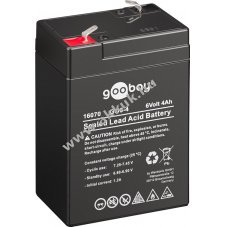 Goobay lom zsels akku 6V 4Ah csatlakoz: F1 helyettesti: 6V 4,5Ah