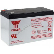 lom akku 12V 45W 8,5Ah YUASA tpus NPW45-12 (45W/cella)