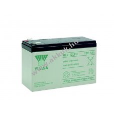lom akku 12V 7Ah YUASA tpus RE7-12LFR (csatlakoz: F2)