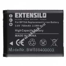 Helyettest EXTENSILO akku Samsung tpus BP70a 700mAh