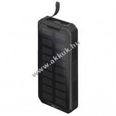goobay tra vz/tsll szolr/napelemes powerbank USB vsztlt kls akku 20000mAh, PD