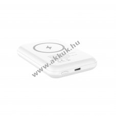 Energizer Powerbank QM5000 M�gneses Vezet�k N�lk�li, 5000mAh, 15W, Feh�r