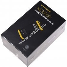 Nitecore Powerbank kls akku NC10000 10000mAh + LED zseblmpa funkci 50 Lumen