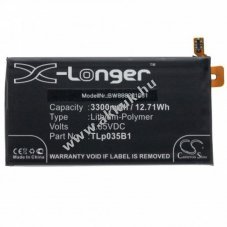 Helyettest akku BlackBerry KEY2 tpus TLp035B1, 3300mAh