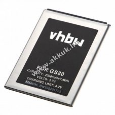 Helyettes�t� akku Gigaset GS80 t�pus V30145-K1310-X469, 3,7V, 2000mAh