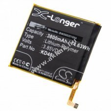 Helyettest akku Motorola Moto G8 Plus tpus KD40, 3800mAh