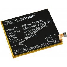 Helyettest akku Nokia tpus HE319