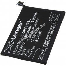 Kompatibilis akku OnePlus tpus BLP801