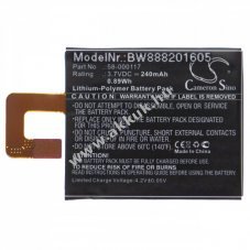 Helyettest akku Amazon Kindle Oasis tpus 58-000117, 240mAh