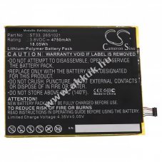 Helyettest akku Amazon Fire HD 8 4750mAh