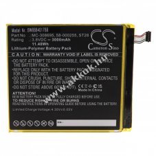 Helyettest akku Amazon Fire HD 10 (9. Gen.) 3000mAh