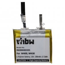 Helyettest akku Polar M400 190mAh