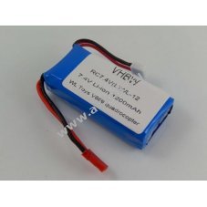 Helyettest akku UDI U829A, Tarantula X6, WL Toys V666 quadrocopter, 7.4V, 1200mAh