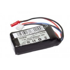 Helyettes�t� RC / modell Akku LiPo 7.4V 800mAh, csatlakoz�: mini JST, JST-XH 2.54 AWG24