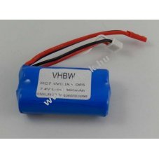 Helyettest akku XINXUN X30V quadrocopter, 7.4V, 650mAh