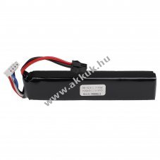 Helyettest modell / RC Akku 11.1V, Li-Polymer, 800mAh, SM csatlakoz, 101mm x 20mm x 15mm