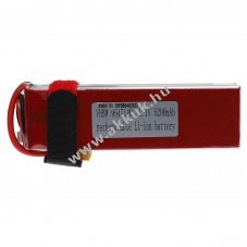 Helyettest modell / RC Akku 11.1V, Li-Polymer, 5200mAh, XT60 csatlakoz, 145mm x 50mm x 28mm