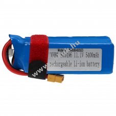 Helyettest modell / RC Akku 11.1V, Li-Polymer, 5400mAh, XT60 csatlakoz